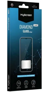 MyScreen Diamond Glass Edge Lite FG Realme C61 černá / Ochranné sklo / 9H / Lepení přes celý displej