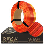 ROSA 3D Filaments PLA SILK REFILL Multicolor 1,75 mm ROSA 1 kg FIRE