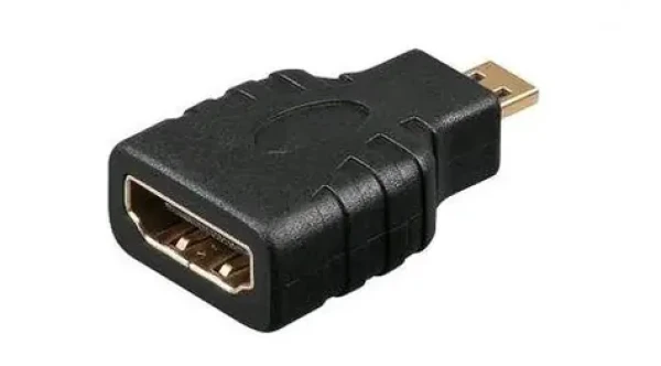 MicroConnect Adaptér microHDMI (M) - HDMI (F) černá / Plug Play (HDM19F19MM)