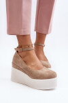 Dámské béžové espadrilky Malla Wedge