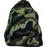 CRV Cerva Čepice CRAMBE pletená unisex s fleecovou podšivkou camouflage M/L - olivová camouflage