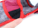 Doral bunda pro psa s kožíškem Barva: Červená, Délka zad (cm): 27, Obvod hrudníku: 30 - 34 cm