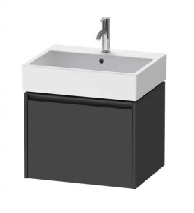 DURAVIT - Ketho.2 Umyvadlová skříňka 44x58x46 cm, 1 zásuvka, grafit mat K25075049490000