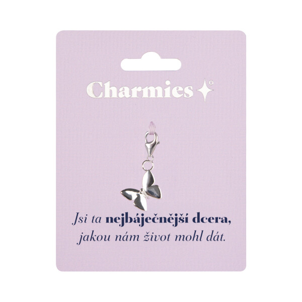 Stříbrný přívěsek motýlka - Báječná dcera - Albi