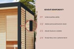 Finská sauna – KARIBU ARES 1 (antracit / antracit)