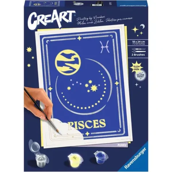 Ravensburger CreArt Znamení Ryby – malování podle čísel