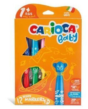 CARIOCA dětské fixy Baby Teddy 12 ks