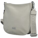 Trendy dámská koženková crossbody kabelka Candelis, šedá