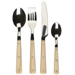 Ib Laursen Sada příborů z nerezové oceli Valdemar – set 16 ks, přírodní barva, kov, plast