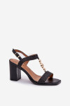 Sandály na podpatku model 209920 Step in style 37