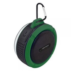 Esperanza EP125KG COUNTRY černo-zelená / Bluetooth reproduktor / 3W / 5V / 250mAh / BT 3.0 (EP125KG - 5901299940259)