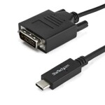 StarTech kabel USB-C na DVI černá / 1920 x 1200 / Thunderbolt 3 / 1m (CDP2DVIMM1MB)