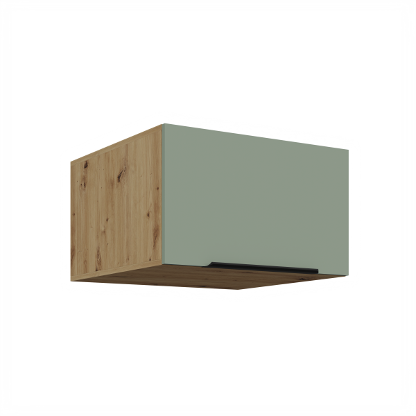 Horní skříňka Aria 60 NAGU-36 1F Barva korpusu: Dub artisan, Barva dvířek: SA - Aquamarine AFM
