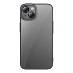 Pouzdro Baseus Glitter Transparent Case and Tempered Glass set for iPhone 14 Plus černé