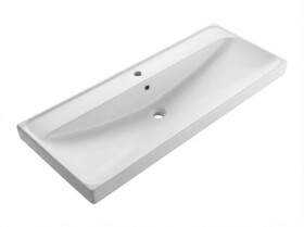 Nábytkové umyvadlo SAT Brevis 121x47,5 cm otvor pro baterii uprostřed SATBRE12046 SATBRE12046