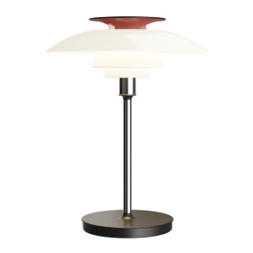Louis Poulsen Přenosná lampa PH 80 Portable Chrome, bílá barva, plast