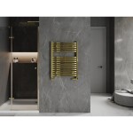 MEXEN - Helios otopný žebřík/radiátor 800 x 600 mm, 355 W, zlatá W103-0800-600-00-50