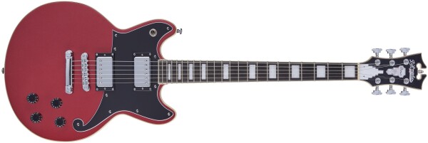 D'Angelico Double Cutaway Solid Body Oxblood