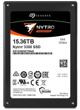 Seagate Nytro 3350 15.36TB / SSD / 2.5" / 2.5" SAS III / R: 2100 MBps / W: 1100 MBps / IOPS: 165K 20K (XS15360SE70045)