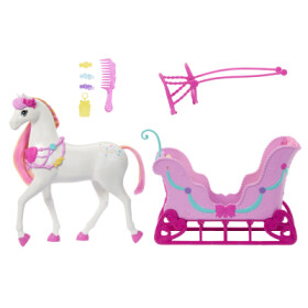 Barbie Louskáček saně s koněm