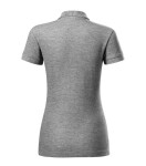 Cotton Heavy polokošile dámská tmavě šedý melír S
