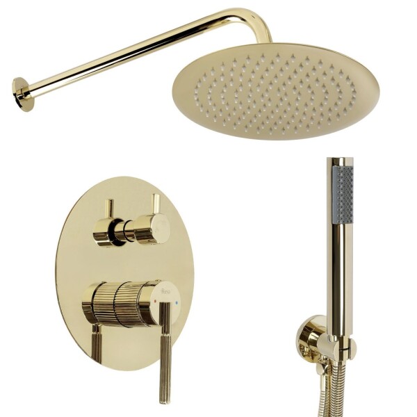 REA - Podomítková sprchová sada Argon Gold + BOX REA-P6538