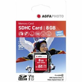 AgfaPhoto SDHC Card High Speed 8GB / R:90 MB/s / W:20 MB/s / Class 10 (10425)