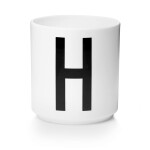 DESIGN LETTERS Porcelánový hrneček/dózička LETTERS 300 ml černá barva, bílá barva, porcelán