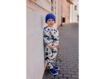 Baby Bare Shoes Febo Sneakers Navy on white jarní