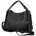 Luxusní dámská kožená kabelka do ruky Roswita, černá
