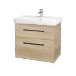 Dřevojas - Umyvadlová skříňka Q MAX SZZ2 70 - D15 Nebraska / Úchytka T06 / D15 Nebraska 173708H