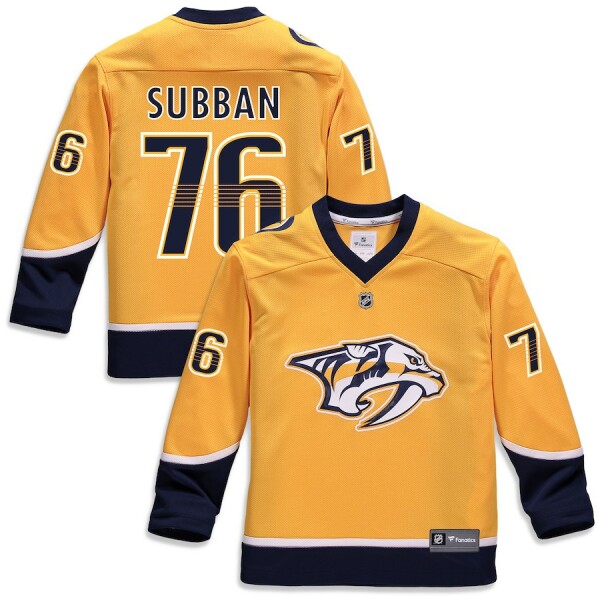 Fanatics Dětský Dres #76 P.K. Subban Nashville Predators Replica Home Jersey Velikost: