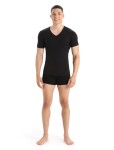 Pánské triko ICEBREAKER Mens Anatomica SS V, Black velikost: S