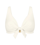 SUMMER DUNE - Bikinový top s kosticemi a centrálním uzlem Triumph BEIGE 44C