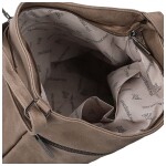 Stylová dámská koženková crossbody kabelka Olbba, taupe