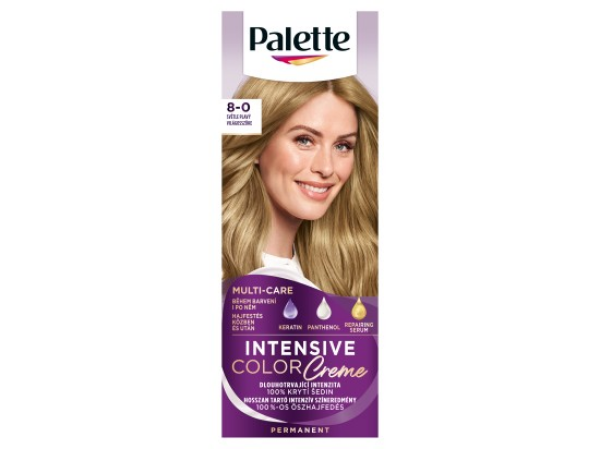 Palette Intensive Color Creme barva na vlasy Světle plavý 8-0