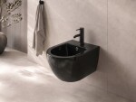 CERANO - Bidet závěsný Cesso - černá lesklá - 49x36 CER-417398