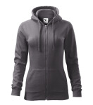 Trendy Zipper mikina dámská ocelově šedá M