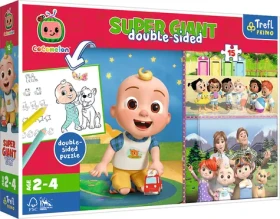 Trefl - Puzzle - Oboustranné puzzle Cocomelon: Veselý den s přáteli SUPER GIANT