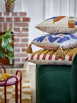 Bloomingville Dekorativní polštář Lane Rose Graphic, multi barva, textil