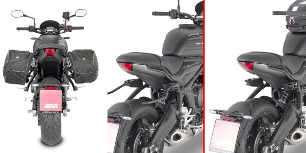 Tr6419 trubkový rychlosundávací držák brašen pro Triumph Trident 660 (21-25), systém Remove-X