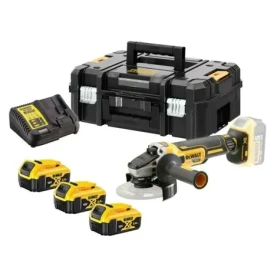 DeWalt DCG405P3 / Aku Bezuhlíková úhlová bruska / 125mm / 18V XR Li-Ion / 3x 5.0Ah / kufr (DCG405P3)