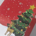 Dortisimo Vánoční dárková taška červená (35 x 24 x 14 cm)