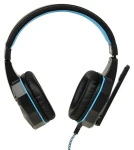 IBox X8 černá, modrá / Herní sluchátka s mikrofonem / Drátová / USB + 3,5 mm jack / LED podsvícení (SHPIX8MV)