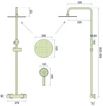 REA - Sprchový set s termostatickou baterií 150mm VINCENT Nikl kartáčovaný REA-P6603