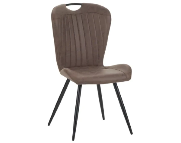 Jídelní židle Nottingham, hnědá vintage optika kůže