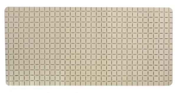 MSV protiskluzová podložka do vany QUADRO Premium béžová / SBS kaučuk / 36 x 76 cm