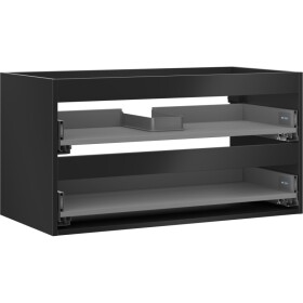 MEXEN - Box-A skříňka pro umyvadlo 90, 2 zásuvky, černá mat 91AX0-0900-470-2-71