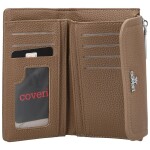 Stylová dámská koženková peněženka Coveri Deana, tmavě béžová