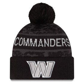 New Era Pánská zimní čepice Washington Commanders NFL 2026 Salute To Service Cuffed Knit Hat with Pom